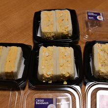 この日は4種類の玉子サンドを購入