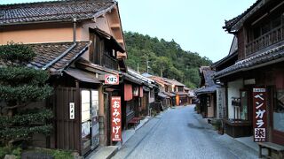 赤銅色の石州瓦とベンガラ色の外観で統一された吹屋の町並みが素晴らしいふるさと村です。