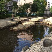 バリアフリーの親水公園