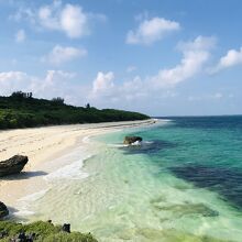 黒島の美しいビーチ