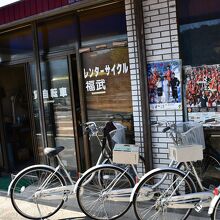 店先の自転車