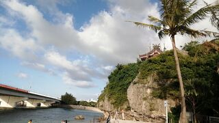 海側から眺めて下さい