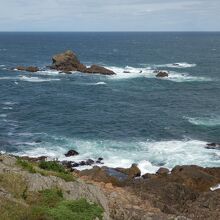 岩礁の海岸線が美しい！