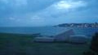 夕日スポットは日没後もきれいでした