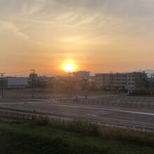 ４：５２の朝日