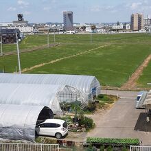 3階屋上から見た周辺の風景。