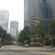 シンガポール中心部の高層ビル群