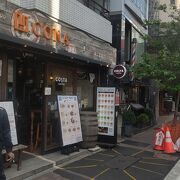 麻布十番商店街にあるピザ屋さん