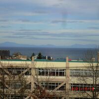 遠くに国後島が見えました