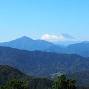 天気が良ければ富士山が眺められます。