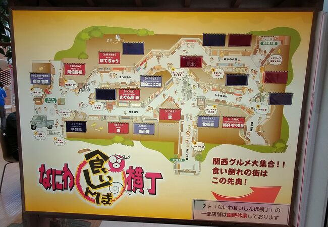 昭和レトロな食堂街で、キタの「滝見小路」に似た雰囲気でした