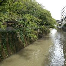 神田上水取水口のあった現在の神田川