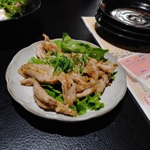 せせりの塩焼き。