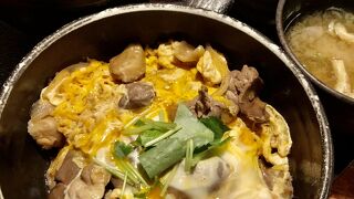 親子丼…新鮮な鶏モツの親子丼！旨い！