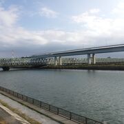 平井大橋で