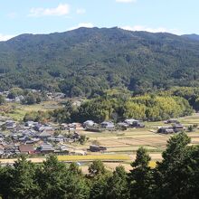 甘樫丘展望台から見た飛鳥京跡