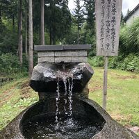 湧き水。コシヒカリを作っているお水です。