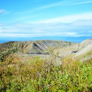 有珠山ロープウェイの山頂駅からすぐ