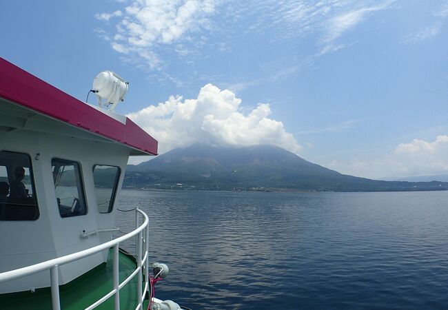 桜島の絶景を見るのに最高なクルーズです！