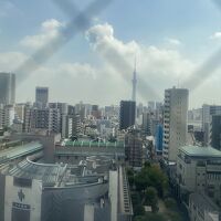 部屋からスカイツリーが見えます。