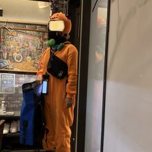 Uber Eats の方…仮装してます(^^)