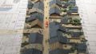 城下町のジオラマがあります