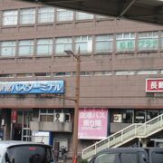 昭和な建物、パチンコユーコーの隣の建物。2階は長崎県物産館。