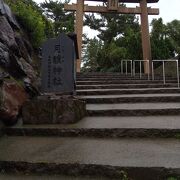 桜島を望む神社