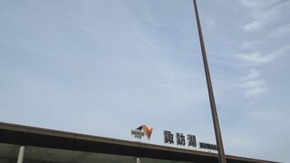 諏訪湖がきれいに見えます