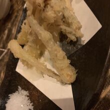 島らっきょう の天ぷら　美味しかった