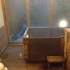 離れの桧風呂が最高
