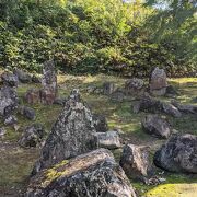 高台にある庭園