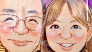 似顔絵を描いてもらいました。