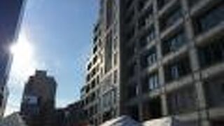 国連大学の前で開催される青空市