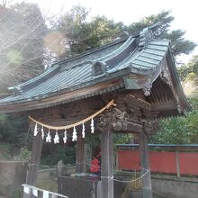 前玉神社手水舎の彫刻