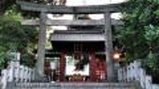 背が高く、樹齢の古そうな木々に囲まれて、静かな境内です