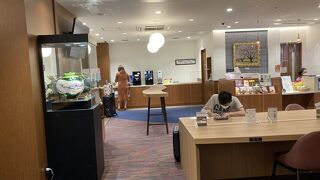 制限エリアのラウンジより良いです