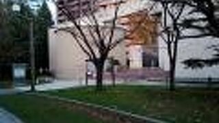 紅葉が美しい中島公園の中にある文学館です。