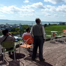 高台の道の駅厚岸グルメパークからの眺望