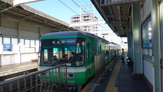 車窓からの光景を楽しみました