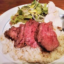 ガーリックステーキライスプレート