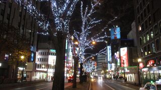 クリスマスモードのすすきの