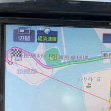 レンタカーのナビ