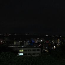 高台にあるので琵琶湖が一望、夜間でも存在が分かります