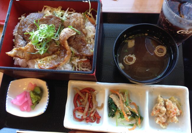 道の駅にある近江牛のレストラン