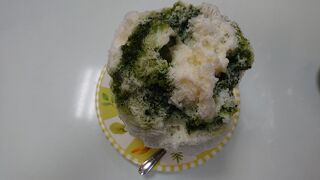 10月上旬にかき氷を注文