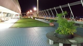 芝生、コイン遊具あり