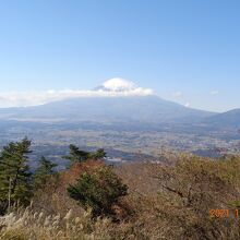 富士山が全景見れます、本日は時間的に靄ってました