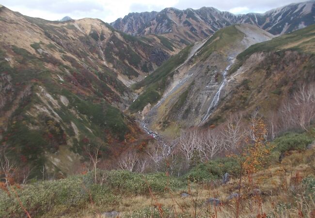 滝そのものは迫力ないが山々の景色とセットだと味わい深い