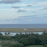 無料の展望台が良い。奄美空港への離着陸が見える。